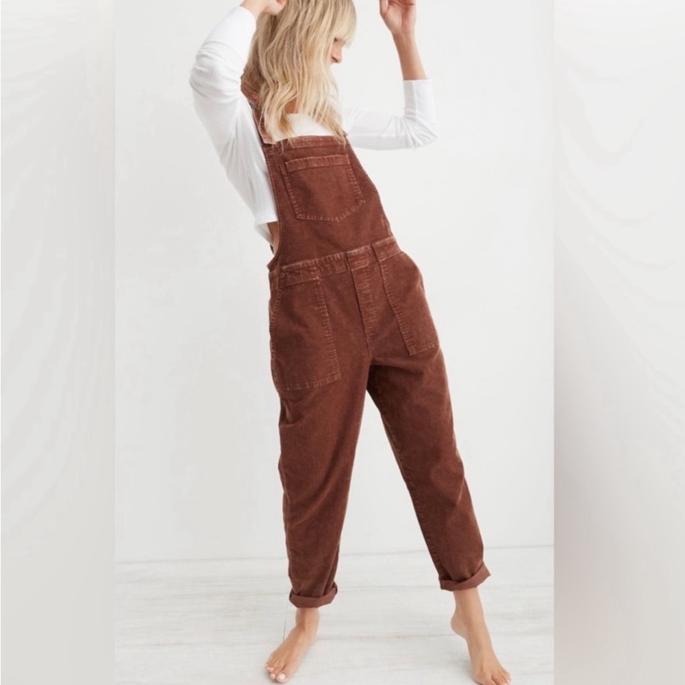 Aerie Werk and Play Corduroy Overalls - Size Medium